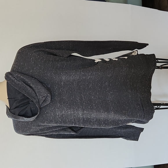 Grey long sleeve Flirtitude Active hoodie t-shirt - Picture 3 of 6